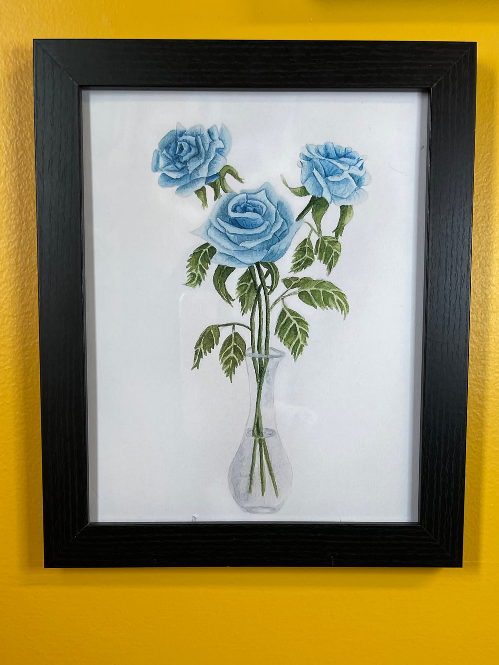 Turquoise Roses Print