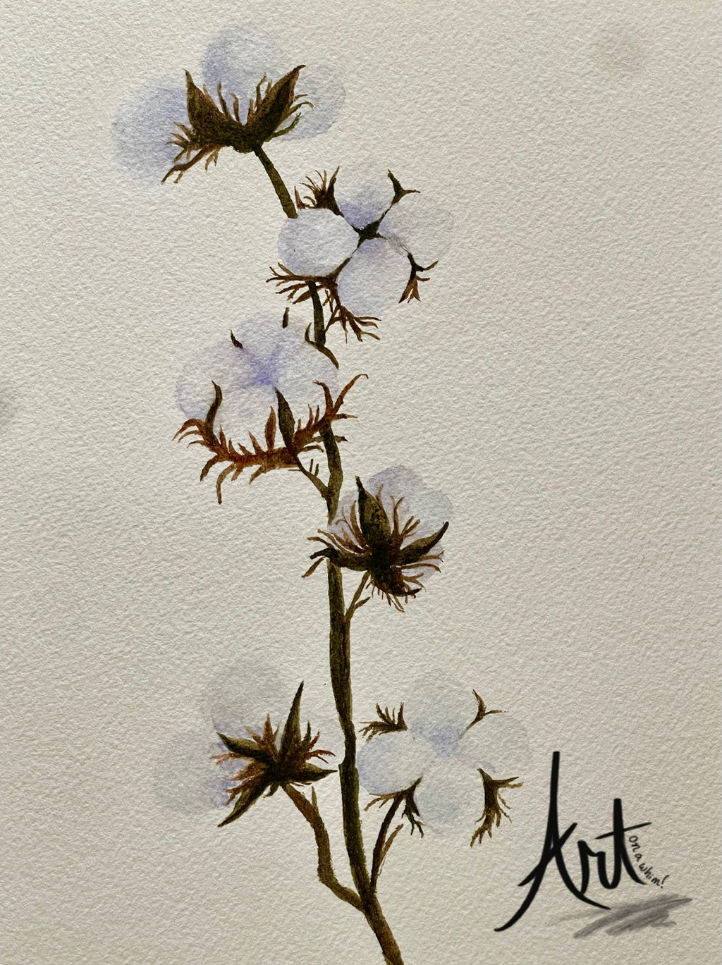 Cotton Stem Print