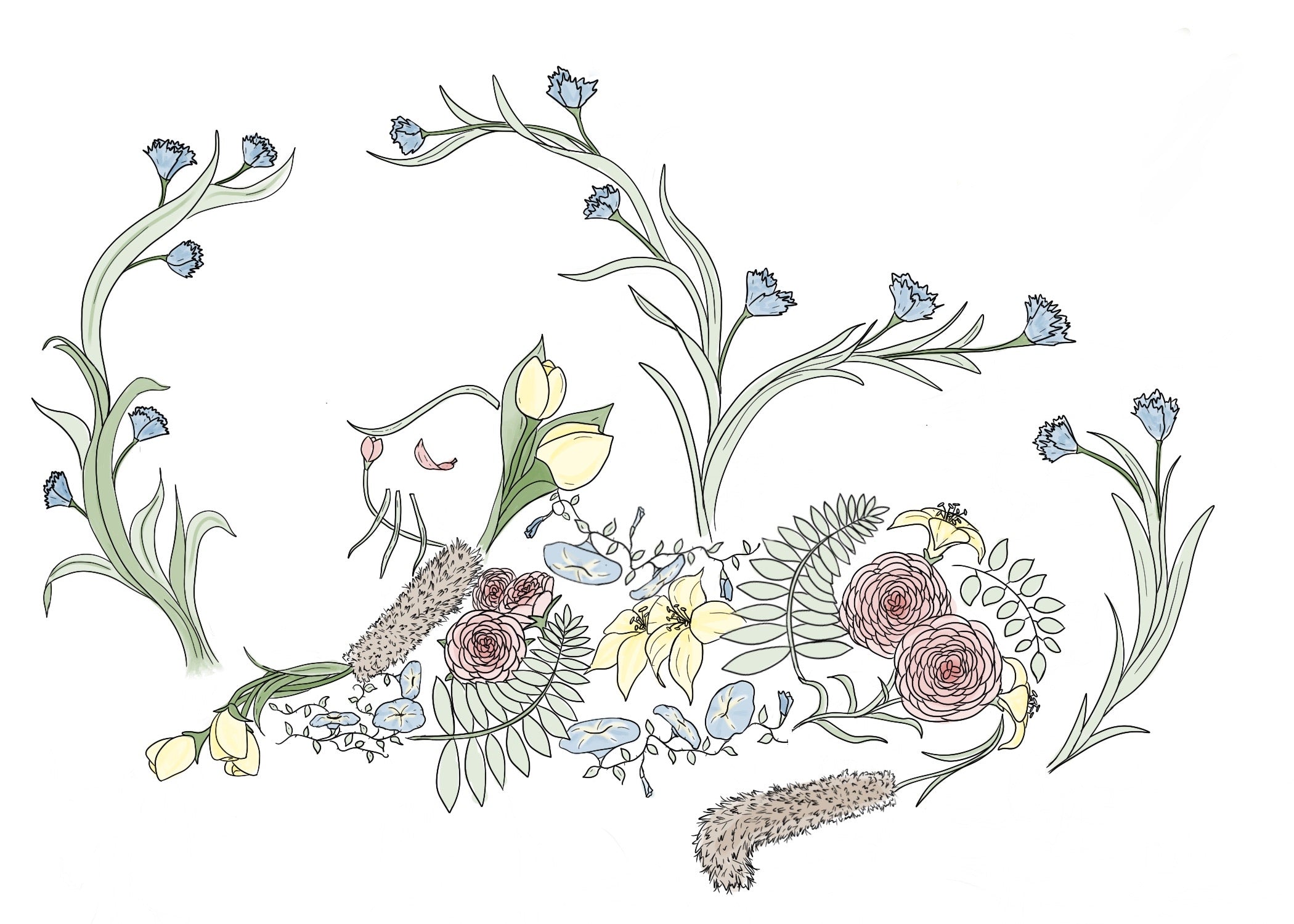 3” Vinyl Sticker: Botanical Cat