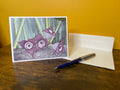 Ginger Flowers Blank Greeting Card