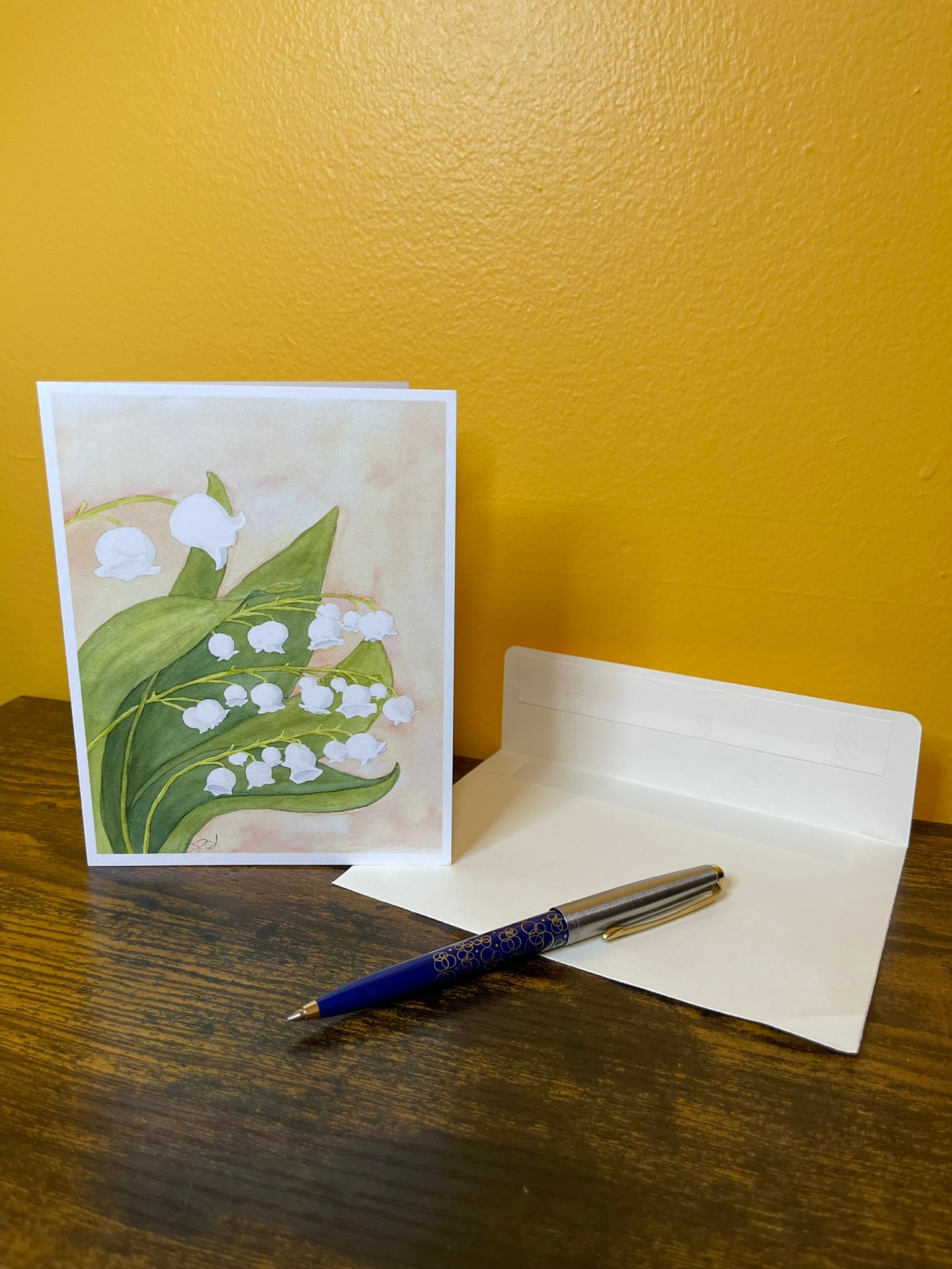 Lilies of the Valley Blank Greeting Card
