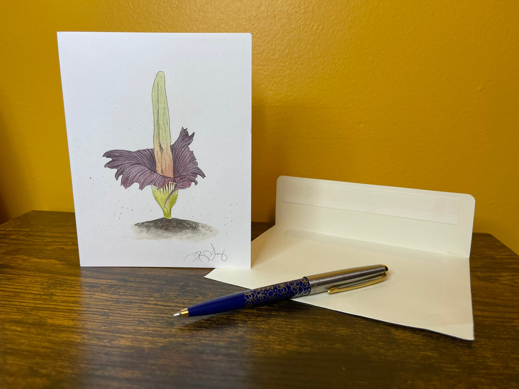 Corpse Flower Blank Greeting Card