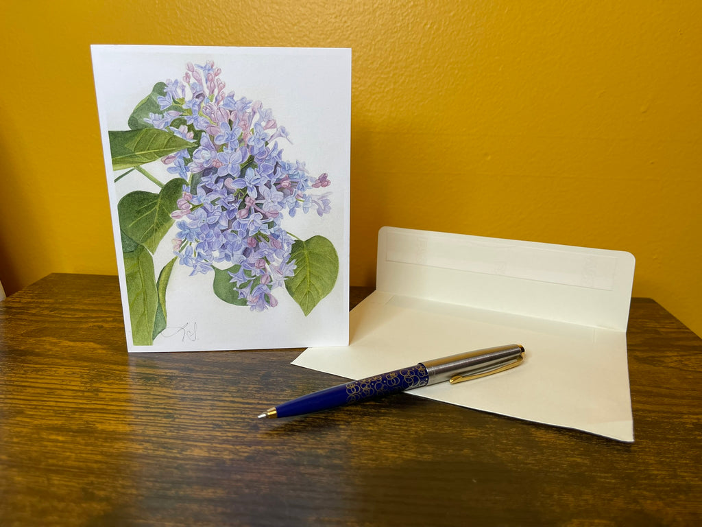 Lilacs Blank Greeting Card