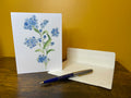 Forget Me Nots Blank Greeting Card